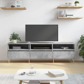 Mueble de TV madera contrachapada gris hormigón 150x30x44,5 cm en Muebles TV | Comprar online en Foro24