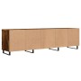 Mueble de TV madera contrachapada roble ahumado 150x30x44,5 cm