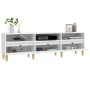 Mueble de TV madera contrachapada blanco 150x30x44,5 cm