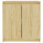 Armario auxiliar de madera maciza de pino 60x36x65 cm