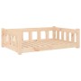 Cama para perros madera maciza de pino 95,5x65,5x28 cm