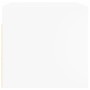 Mueble pared con puertas de vidrio 2 uds blanco 68,5x37x35 cm