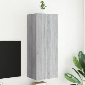 Mueble TV de pared madera ingeniería gris Sonoma 40,5x30x102 cm en Muebles TV | Comprar online en Foro24