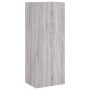 Mueble TV de pared madera ingeniería gris Sonoma 40,5x30x102 cm