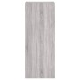 Mueble TV de pared madera ingeniería gris Sonoma 40,5x30x102 cm