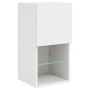 Muebles para TV con luces LED 2 uds blanco 30,5x30x60 cm