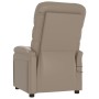 Sillón de masaje eléctrico cuero sintético color capuchino