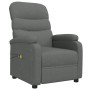 Sillón de masaje eléctrico tela gris oscuro