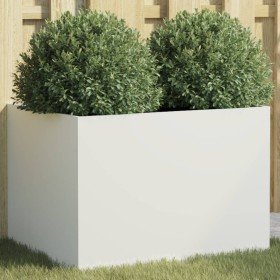 Jardinera acero blanco 62x47x46 cm
