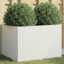 Jardinera acero blanco 62x47x46 cm