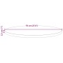 Tablero de mesa redondo madera maciza de pino marrón Ø70x2,5 cm