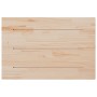 Tablero de mesa rectangular madera maciza pino 80x50x1,7 cm
