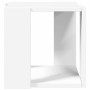 Mesa de centro madera de ingeniería blanca 32x32x30 cm