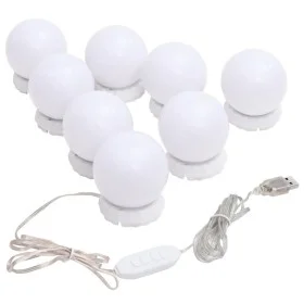 Mirror light with 8 warm white and cool white LED bulbs by vidaXL, Bulbs with LED diodes - Ref: Foro24-335864, Price: 19,49 €...