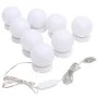 Mirror light with 8 warm white and cool white LED bulbs by vidaXL, Bulbs with LED diodes - Ref: Foro24-335864, Price: 19,49 €...