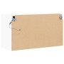 Mueble de TV de pared con luces LED blanco 80x31x45 cm