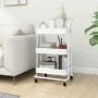 Carrito de cocina 3 niveles acero blanco 43x34x79 cm de vidaXL, Carros e islas - Ref: Foro24-335866, Precio: 45,90 €, Descuen...