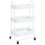 Kitchen cart 3 levels white steel 43x34x79 cm by vidaXL, Cars and islands - Ref: Foro24-335866, Price: 45,90 €, Discount: %