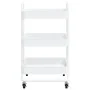 Kitchen cart 3 levels white steel 43x34x79 cm by vidaXL, Cars and islands - Ref: Foro24-335866, Price: 45,90 €, Discount: %