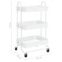 Kitchen cart 3 levels white steel 43x34x79 cm by vidaXL, Cars and islands - Ref: Foro24-335866, Price: 45,90 €, Discount: %