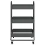 Kitchen trolley 3 levels anthracite steel 43x34x79 cm by vidaXL, Cars and islands - Ref: Foro24-335867, Price: 39,05 €, Disco...
