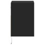 Muebles de TV de pared con luces LED 2 uds negro 41x31x45 cm