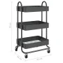 Kitchen trolley 3 levels anthracite steel 43x34x79 cm by vidaXL, Cars and islands - Ref: Foro24-335867, Price: 39,05 €, Disco...