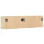 Mueble de TV de pared con luces LED roble Sonoma 140x31x38 cm