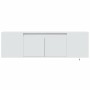 Mueble de TV de pared con luces LED blanco 135x31x39,5 cm
