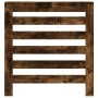 Cubierta de radiador madera ingeniería roble ahumado 78x20x82cm