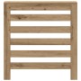 Cubierta de radiador madera color roble artesano 78x20x82 cm
