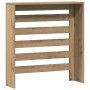 Cubierta de radiador madera color roble artesano 78x20x82 cm