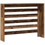 Cubierta de radiador madera color envejecido 104x20x82 cm