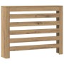 Cubierta de radiador madera color roble artesano 104x20x82 cm