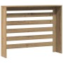 Cubierta de radiador madera color roble artesano 104x20x82 cm