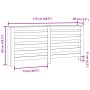 Cubierta de radiador madera de ingeniería blanco 175x20x82 cm