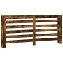 Cubierta de radiador madera color roble ahumado 175x20x82 cm