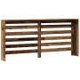 Cubierta de radiador madera color envejecido 175x20x82 cm