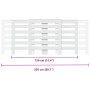 Cubierta de radiador madera ingeniería blanco 205x21,5x83,5 cm