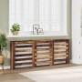 Cubierta de radiador madera color envejecido 205x21,5x83,5 cm en Accesorios para radiadores de calefacción | Comprar online en F