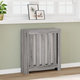 Cubierta de radiador madera ingeniería gris Sonoma 78x20x82 cm en Accesorios para radiadores de calefacción | Comprar online en 