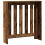 Cubierta de radiador madera color envejecido 78x20x82 cm