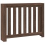 Cubierta de radiador madera ingeniería marrón roble 104x20x82cm