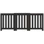 Cubierta de radiador madera de ingeniería negro 205x21,5x83,5cm