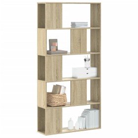 Librería de 5 niveles madera roble Sonoma 80,5x23,5x162,5 cm en Librerías y estanterías | Comprar online en Foro24