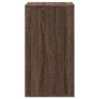 Cajonera de esquina madera ingeniería marrón roble 60x41x76 cm