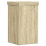 Soportes de plantas 2 uds madera roble Sonoma 10x10x18 cm