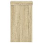 Soportes de plantas 2 uds madera roble Sonoma 10x10x18 cm