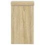 Soportes de plantas 2 uds madera roble Sonoma 10x10x18 cm
