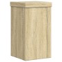 Soportes de plantas 2 uds madera roble Sonoma 10x10x18 cm